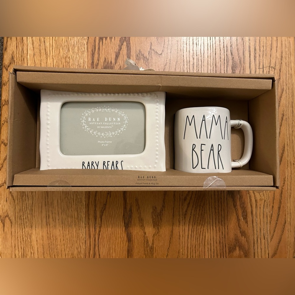 NWT Rae Dunn Picture Frame and Mug Set